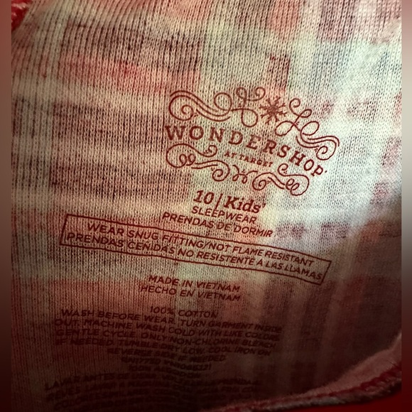 Wondershop Red Plaid Kids Pajama Set - Picture 6 of 9